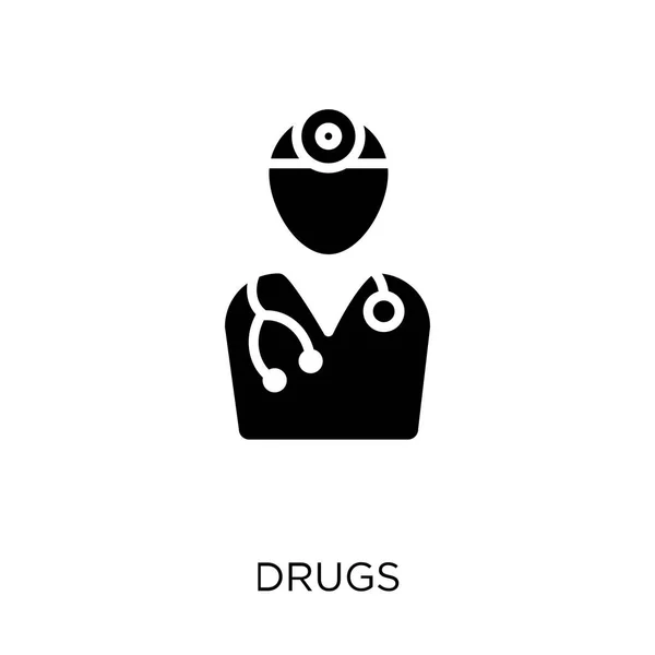 Ícone Drogas Desenho Símbolo Drogas Saúde Coleção Médica Ilustração Vetorial —  Vetores de Stock