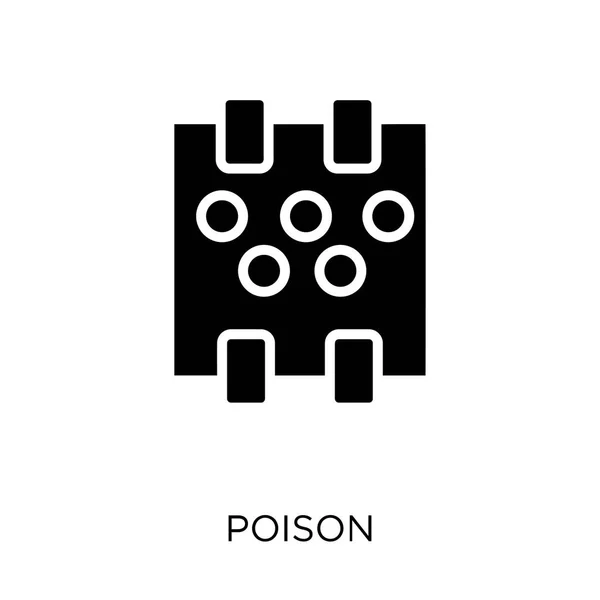 Icône Empoisonnée Symbole Poison Collection Santé Médecine Illustration Vectorielle Élément — Image vectorielle