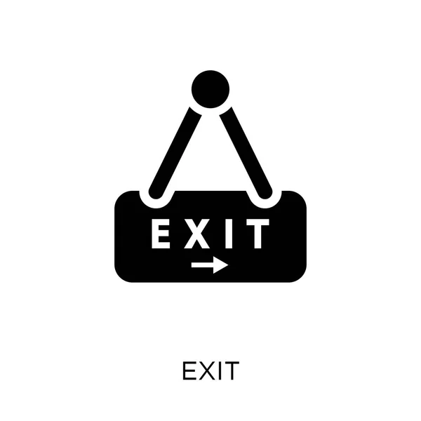 Exit 아이콘입니다 컬렉션에서 디자인을 합니다 바탕에 간단한 일러스트 — 스톡 벡터