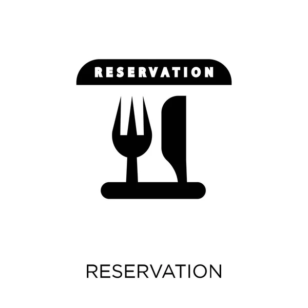 Reservation Icon Reservation Symbol Design Restaurant Collection Simple Element Vector — Stock Vector