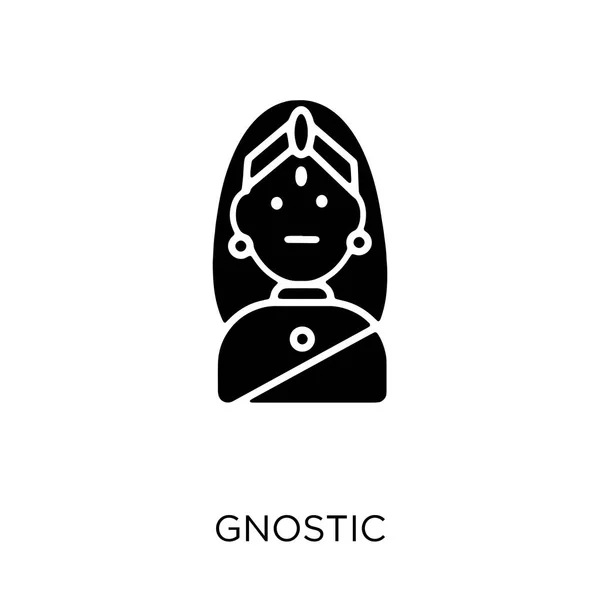 Gnostiska Ikonen Gnostiska Symbol Design Från Indien Samling Enkelt Element — Stock vektor