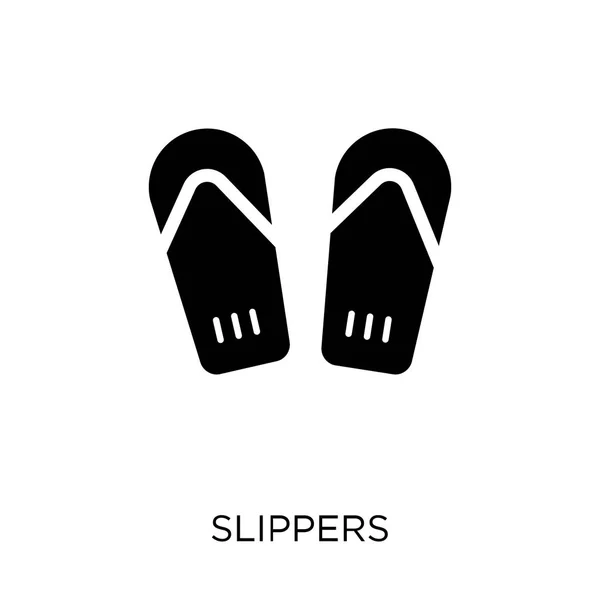 Slippers Pictogram Slippers Symbool Ontwerp Uit Hotel Collectie Eenvoudig Element — Stockvector