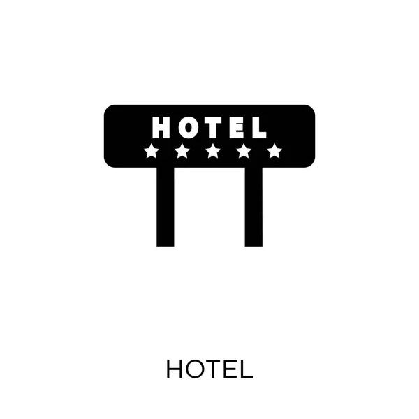 Hotelschild Symbol Hotelschilder Symboldesign Aus Der Hotelsammlung Einfache Elementvektorabbildung Auf — Stockvektor