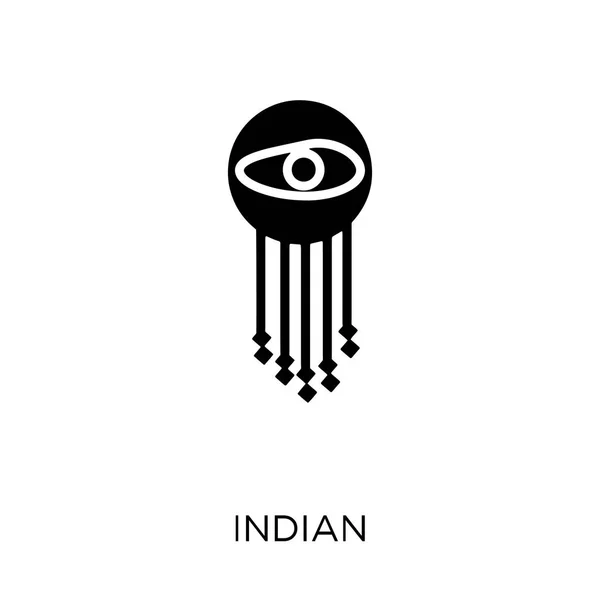 Icono Indio Diseño Símbolo Indio Colección India Ilustración Simple Del — Vector de stock