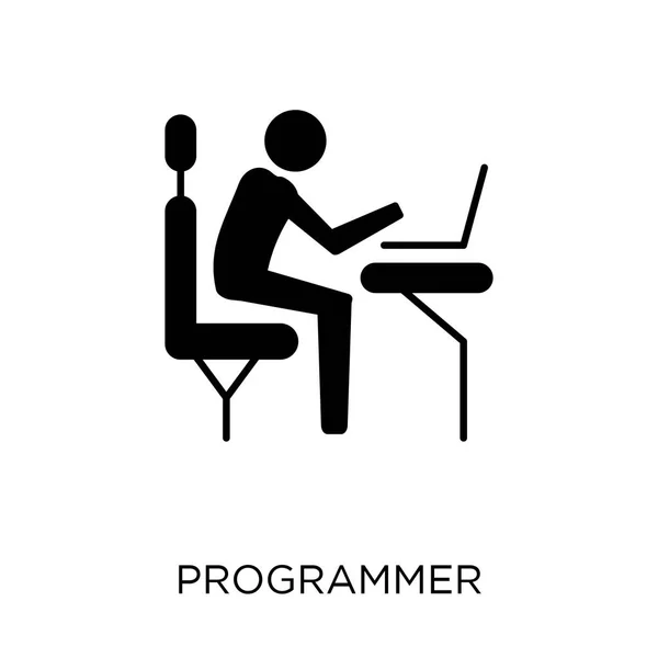 Ícone Programador Projeto Símbolo Programador Coleção Das Profissões Ilustração Vetorial — Vetor de Stock