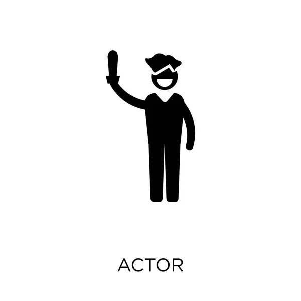 Actor Icon Actor Symbol Design Professions Collection Simple Element Vector — Stock Vector