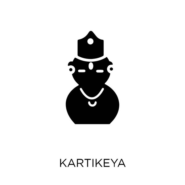 Kartikeya icon. Kartikeya symbol design from India collection. Simple element vector illustration on white background.