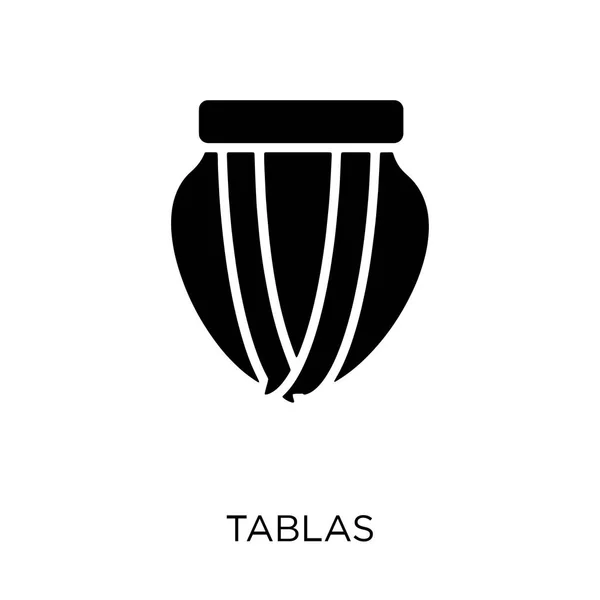 Tabletsymbol Tablas Symbol Design Aus Indien Kollektion Einfache Elementvektorabbildung Auf — Stockvektor