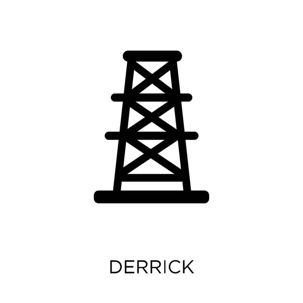 Ícone Derrick Design Símbolo Derrick Coleção Indústria Ilustração Vetorial Elemento —  Vetores de Stock