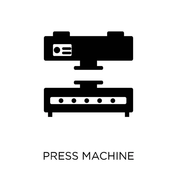 Ícone Máquina Imprensa Projeto Símbolo Máquina Imprensa Coleção Indústria Ilustração — Vetor de Stock