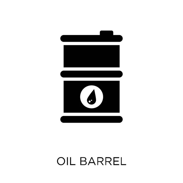 Ícone Barril Óleo Projeto Símbolo Barril Óleo Coleção Indústria Ilustração —  Vetores de Stock