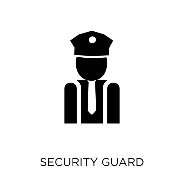 Icono Guardia Seguridad Diseño Símbolo Guardia Seguridad Colección Museo Ilustración — Vector de stock