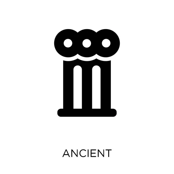 Icono Antiguo Diseño Símbolo Antiguo Colección Del Museo Ilustración Simple — Vector de stock