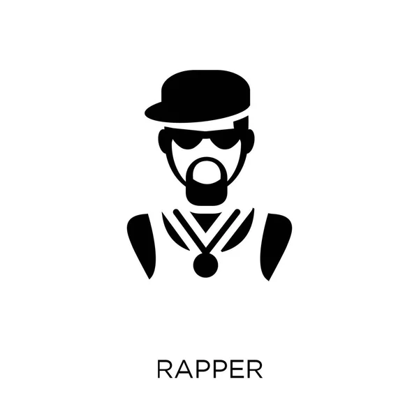 Rapper Icon Rapper Symbol Design United States America Collection Simple — Stock Vector