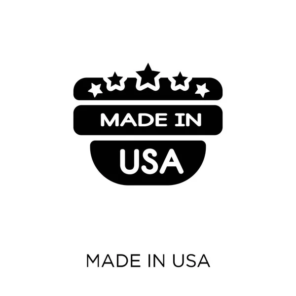 Made Usa Icon Made Usa Symbol Design United States America — Stock Vector