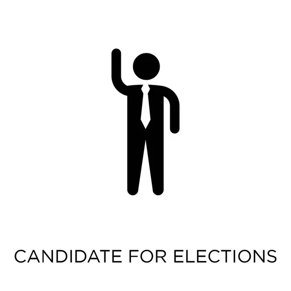 Kandidát Pro Volby Ikonu Kandidát Pro Volby Symbolu Design Politických — Stockový vektor