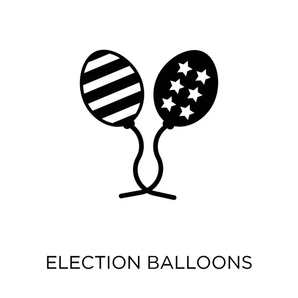 Wahlballons Paaren Ikone Wahlballons Paaren Symboldesign Aus Der Politischen Sammlung — Stockvektor