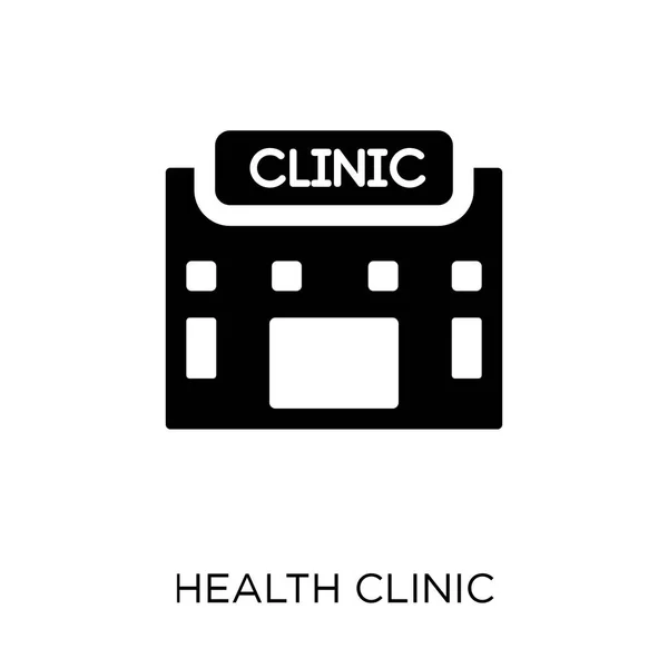 Icona Della Clinica Sanitaria Design Del Simbolo Della Clinica Sanitaria — Vettoriale Stock