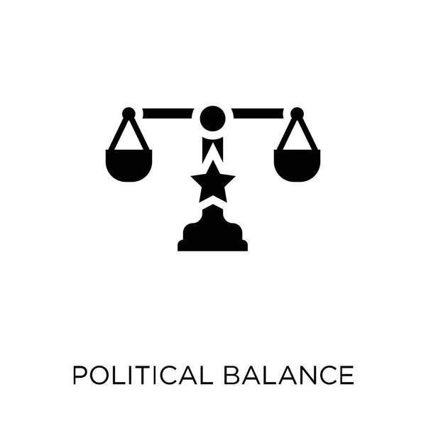 Icône Équilibre Politique Politique Balance Symbole Design Collection Politique Illustration — Image vectorielle