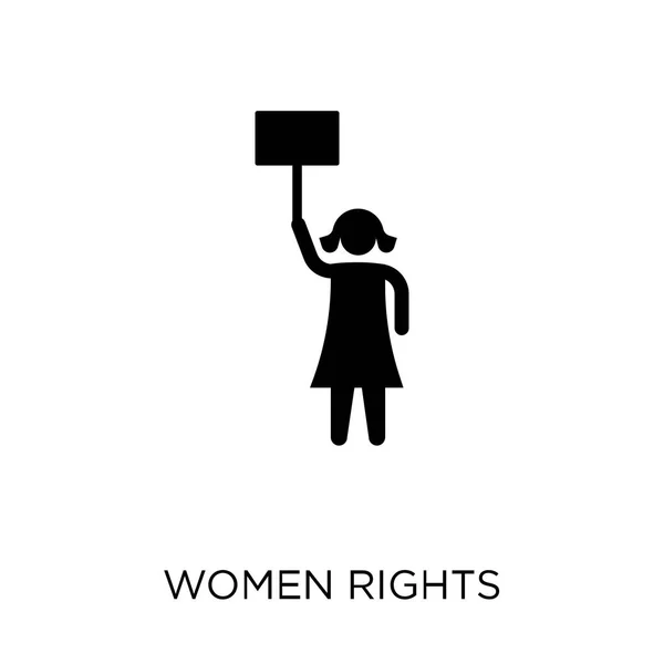 Nők Jogai Ikonra Nők Jogai Szimbólum Design Politikai Gyűjteményből Egyszerű — Stock Vector