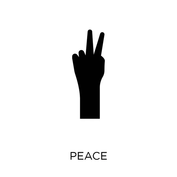 平和のアイコン 政治的なコレクションから平和のシンボル デザイン 白い背景の上の単純な要素ベクトル図 — ストックベクタ