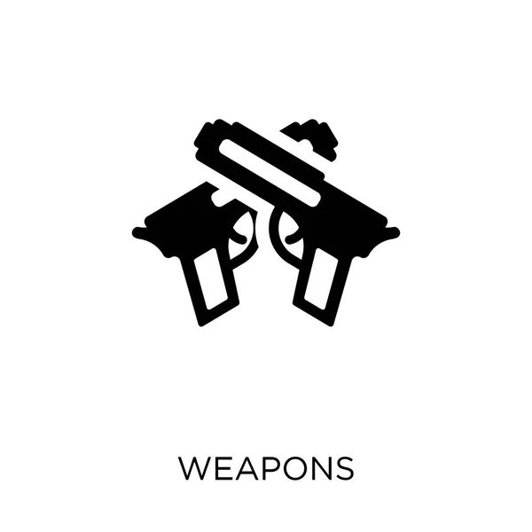 Ícone Armas Desenho Símbolo Armas Coleção Política Ilustração Vetorial Elemento — Vetor de Stock