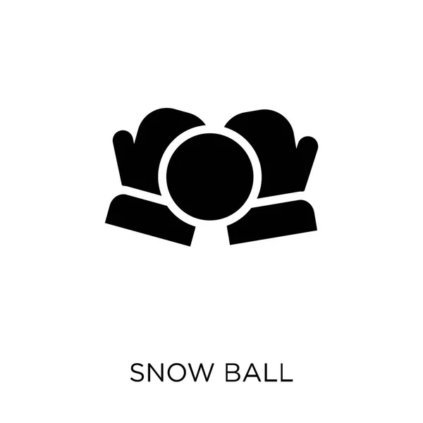 Snow Ball Ikona Sněhová Koule Symbol Design Zimní Kolekce Jednoduchý — Stockový vektor