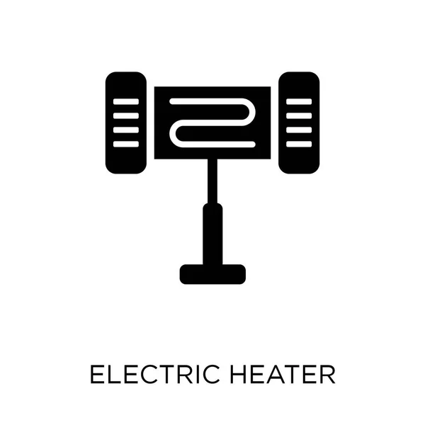 Elektrický Ohřívač Ikona Elektrický Ohřívač Symbol Design Zimní Kolekce Jednoduchý — Stockový vektor