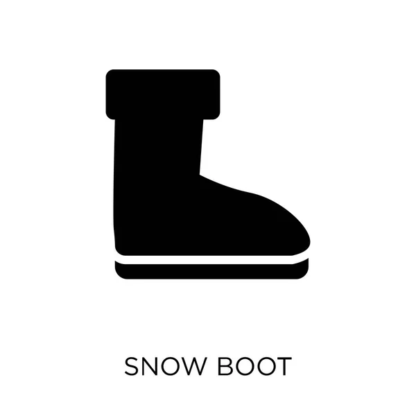 Schneeschuh Symbol Schneestiefel Symbol Design Aus Der Winterkollektion Einfache Elementvektorabbildung — Stockvektor