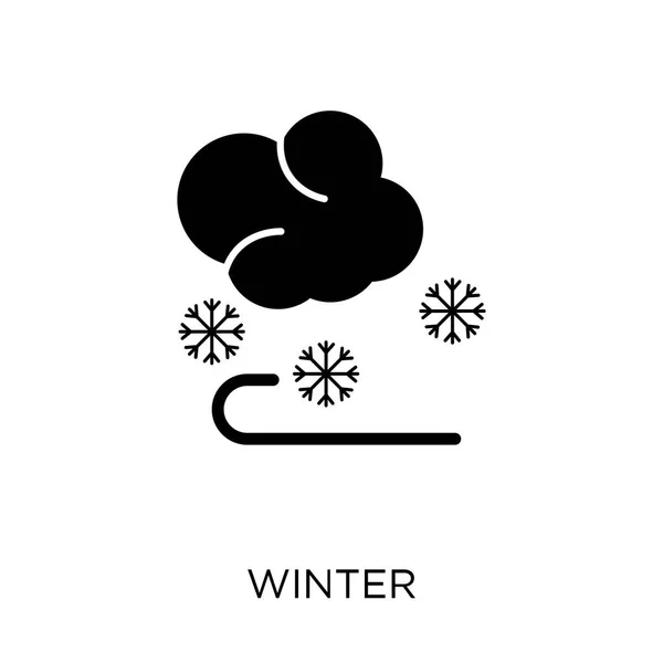 Winter Pictogram Winter Symbool Design Uit Wintercollectie Eenvoudig Element Met — Stockvector