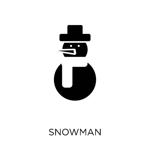 Snowman Icon Snowman Symbol Design Winter Collection Simple Element Vector — Stock Vector