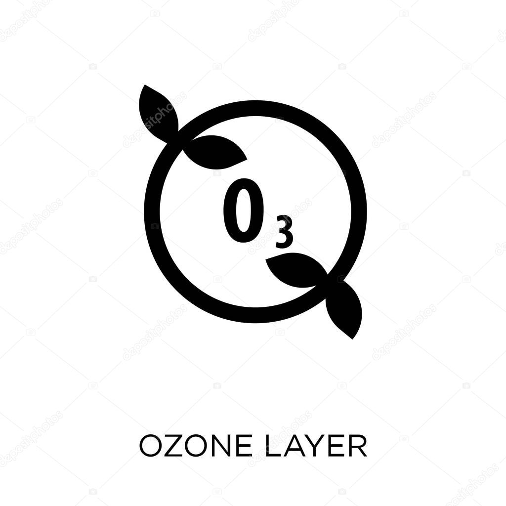 Ozone layer icon. Ozone layer symbol design from Ecology collection. Simple element vector illustration on white background.