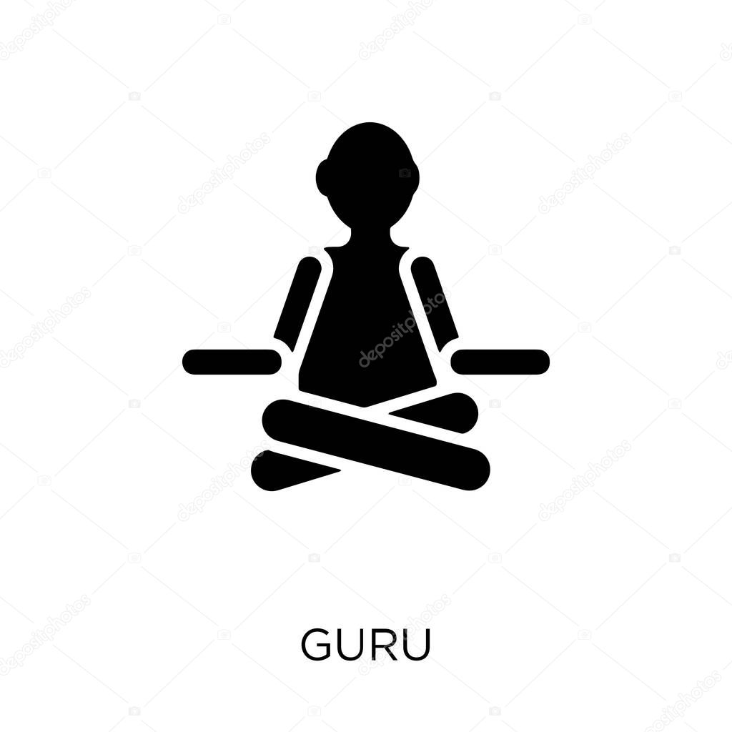Guru icon. Guru symbol design from India collection. Simple element vector illustration on white background.