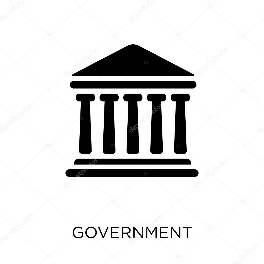 Government icon. Government symbol design from United states of america collection. Simple element vector illustration on white background.