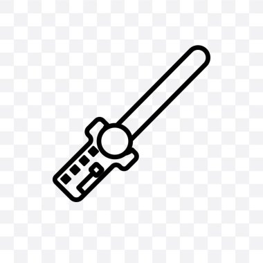 AR değnek vektör lineer simgesi üzerinde şeffaf arka plan izole, Ar değnek saydamlık kavramı web ve mobil için kullanılabilir