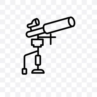 Finderscope vektör lineer simgesi üzerinde şeffaf arka plan izole, Finderscope saydamlık kavramı web ve mobil için kullanılabilir