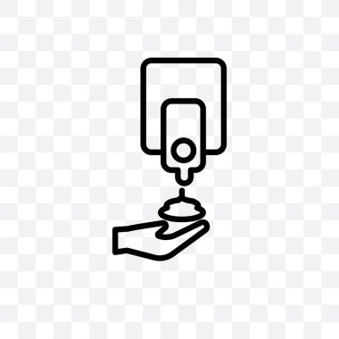 mikroplar şeffaf arka plan üzerinde izole doğrusal simge vektör, mikroplar saydamlık kavramı web ve mobil için kullanılabilir