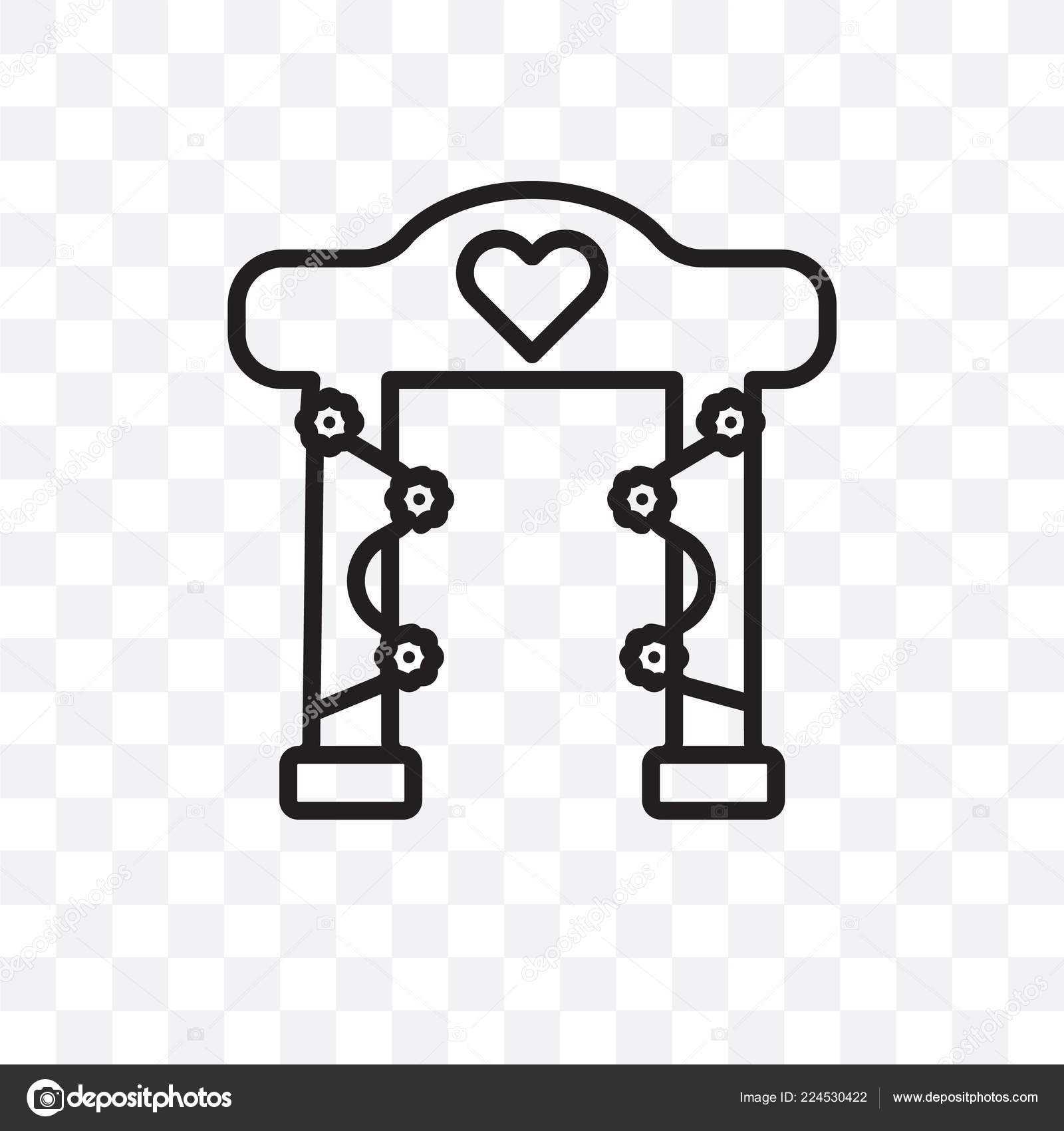 Boda Altar Vector Icono Lineal Aislado Sobre Fondo Transparente Concepto  Vector de stock #224530422 de ©CoolVectorStock, image size:1600x1700