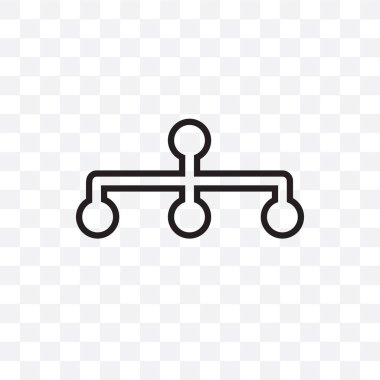 Veri analytics vektör lineer simgesi üzerinde şeffaf arka plan izole akışı, veri analytics akışı saydamlık kavramı web ve mobil için kullanılabilir