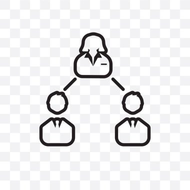 Organizasyon vektör lineer simgesi üzerinde şeffaf arka plan izole, organizasyon saydamlık kavramı web ve mobil için kullanılabilir