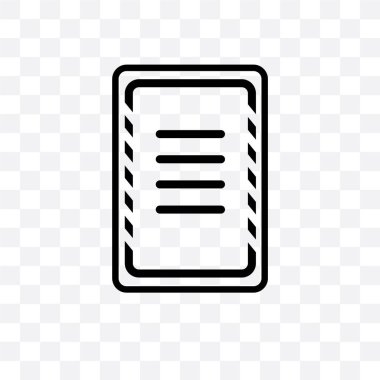 Noel wishlist vektör lineer simgesi üzerinde şeffaf arka plan izole, Noel wishlist saydamlık kavramı web ve mobil için kullanılabilir