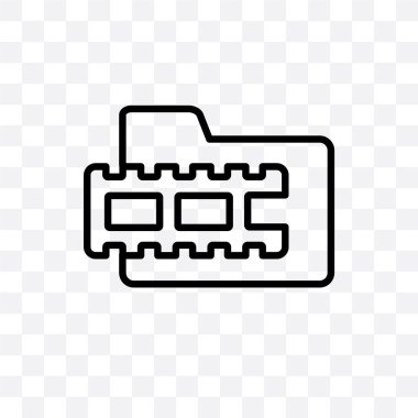 görüntüleri vektör lineer simge üzerinde şeffaf arka plan izole, görüntüleri şeffaflık kavramı web için kullanılan ve mobil olabilir