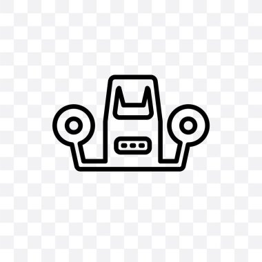 Saydam arka plan üzerinde izole film Görüntüleyici vektör lineer simge, Film Görüntüleyici saydamlık kavramı web için kullanılan ve mobil olabilir