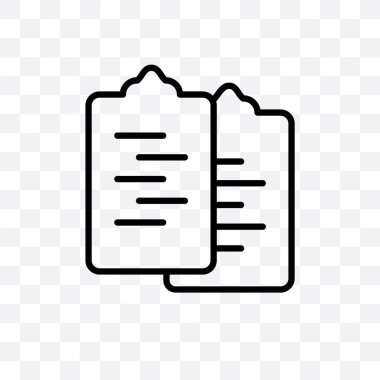 Senaryo vektör lineer simgesi üzerinde şeffaf arka plan izole, senaryo saydamlık kavramı web ve mobil için kullanılabilir