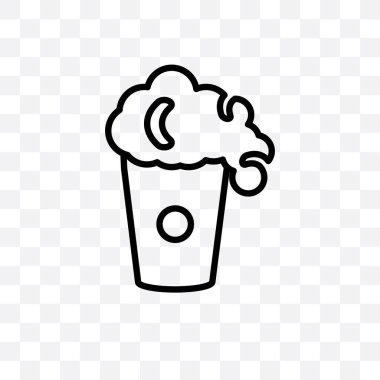 Film vektör lineer simge üzerinde şeffaf arka plan izole, web için kullanılan ve mobil Film saydamlık kavramı olabilir