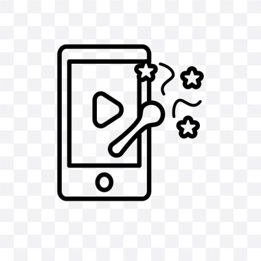 şakşak vektör lineer simge üzerinde şeffaf arka plan izole, şakşak saydamlık kavramı web için kullanılan ve mobil olabilir