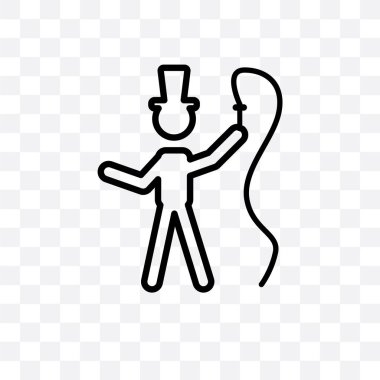 sirk vektör lineer simge üzerinde şeffaf arka plan izole, sirk saydamlık kavramı web için kullanılan ve mobil olabilir