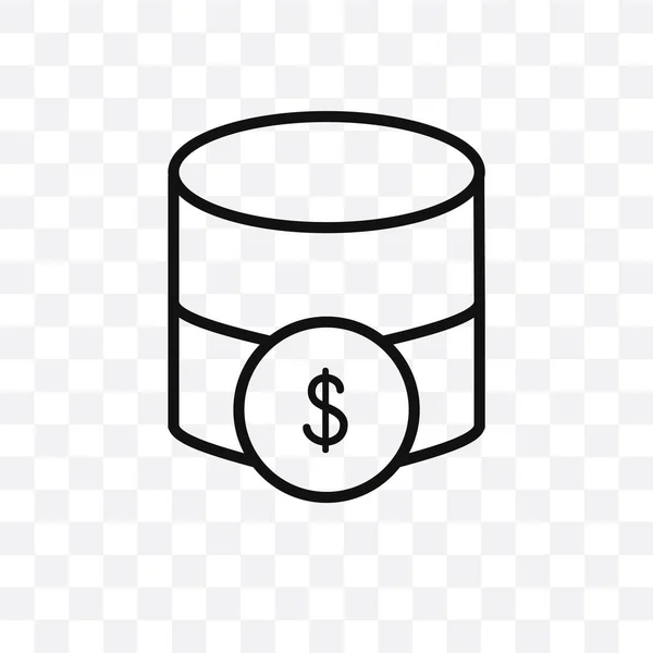 Ícone Linear Vetorial Sql Isolado Fundo Transparente Conceito Transparência Sql — Vetor de Stock