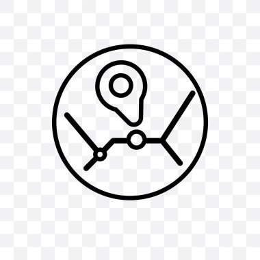 Vektör Lineer simgesi üzerinde şeffaf arka plan izole yasak, yasak saydamlık kavramı web ve mobil için kullanılabilir