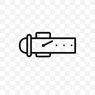 Kemer vektör lineer simge üzerinde şeffaf arka plan izole, kemer saydamlık kavramı web için kullanılan ve mobil olabilir